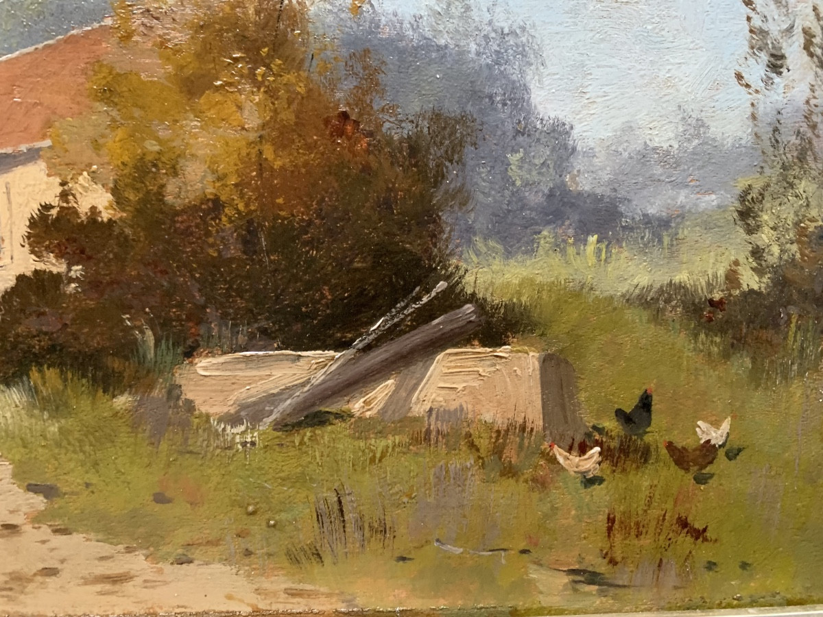 Paysage Eugène GALIEN LALOUE signé du pseudonyme L DUPUY-photo-3
