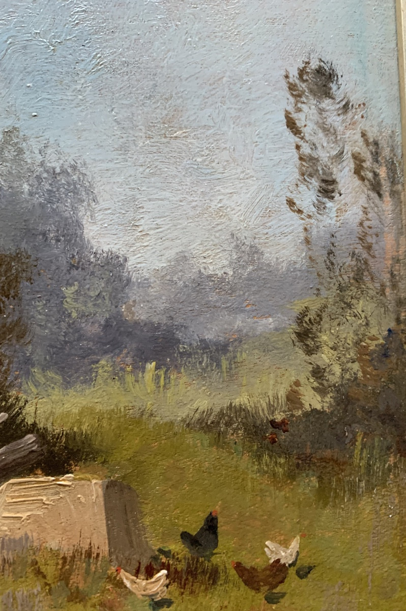 Paysage Eugène GALIEN LALOUE signé du pseudonyme L DUPUY-photo-4