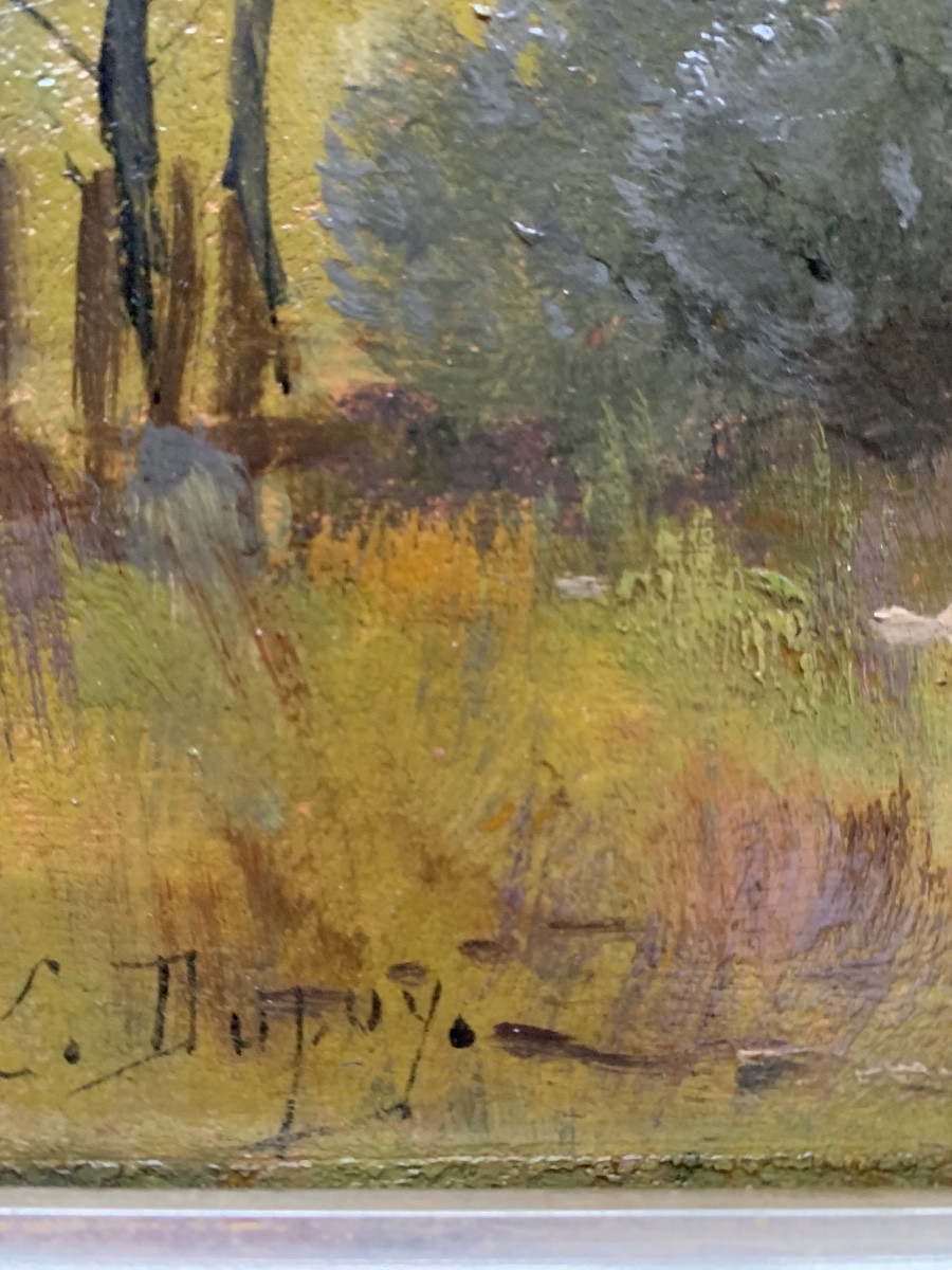 Paysage Eugène GALIEN LALOUE signé du pseudonyme L DUPUY-photo-1