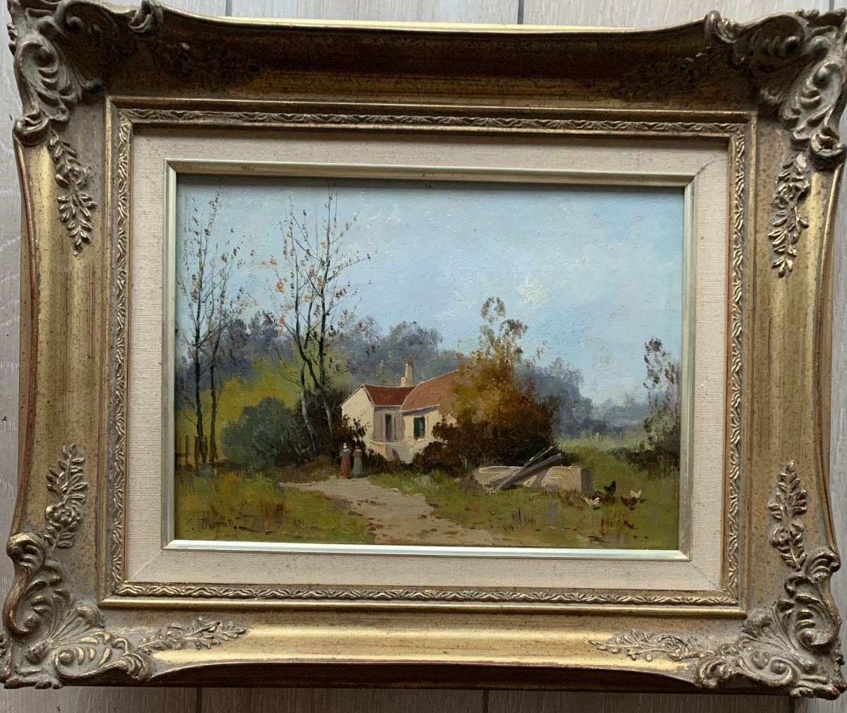Paysage Eugène GALIEN LALOUE signé du pseudonyme L DUPUY
