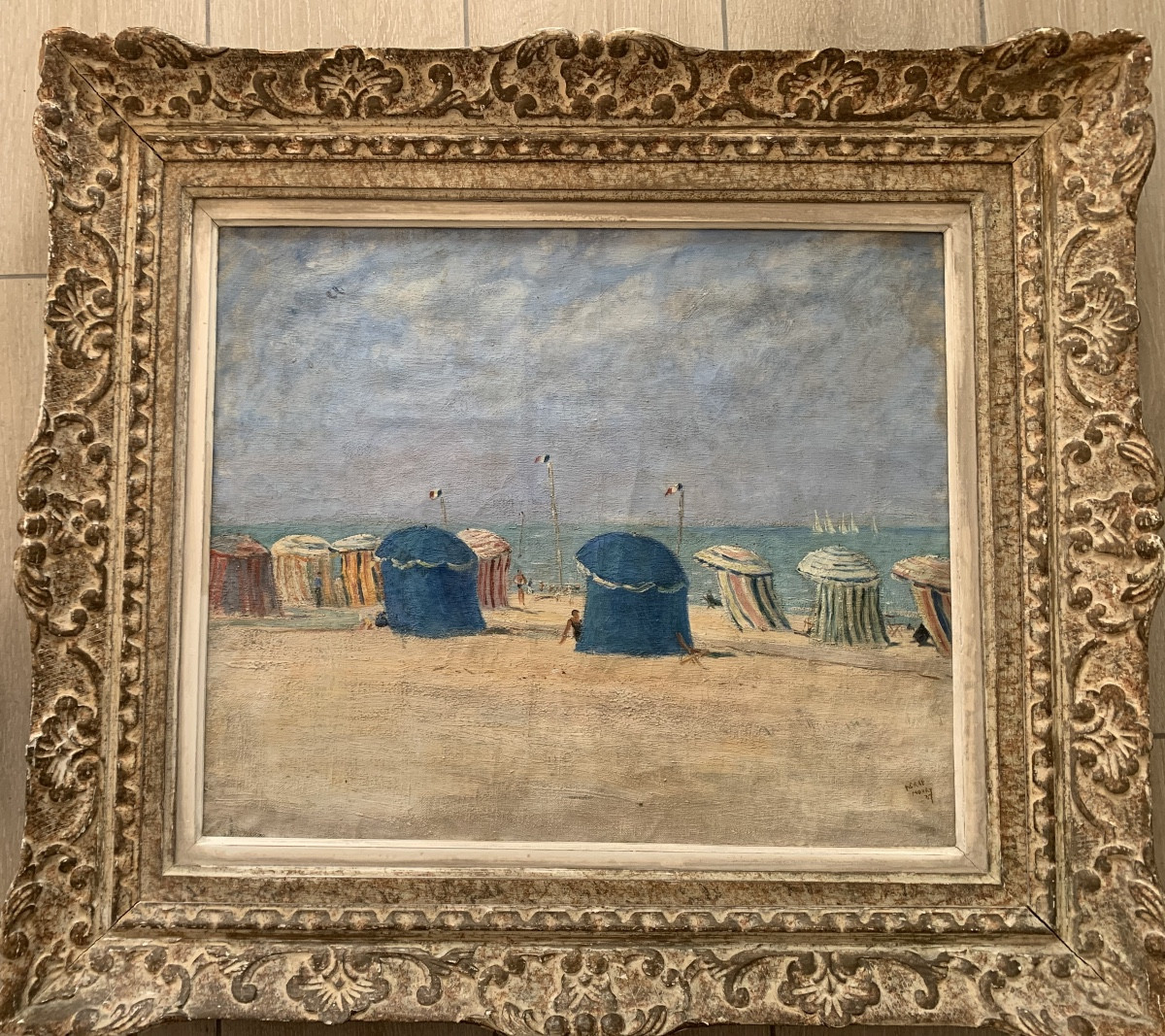 Trouville Beach, 1937, By Pierre Noury