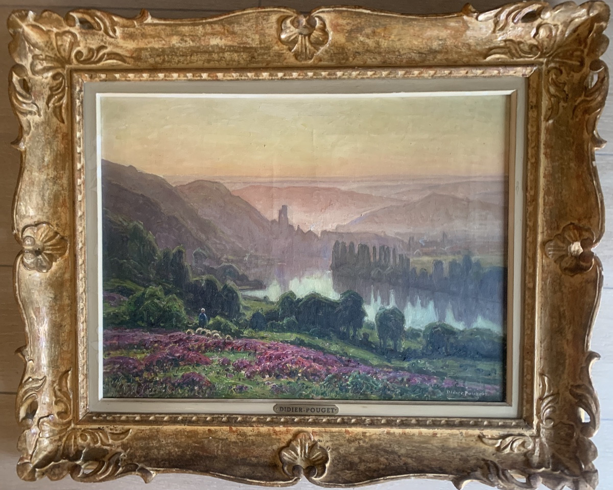 Didier-Pouget brume du matin dans la vallée du Lot à Luzerch