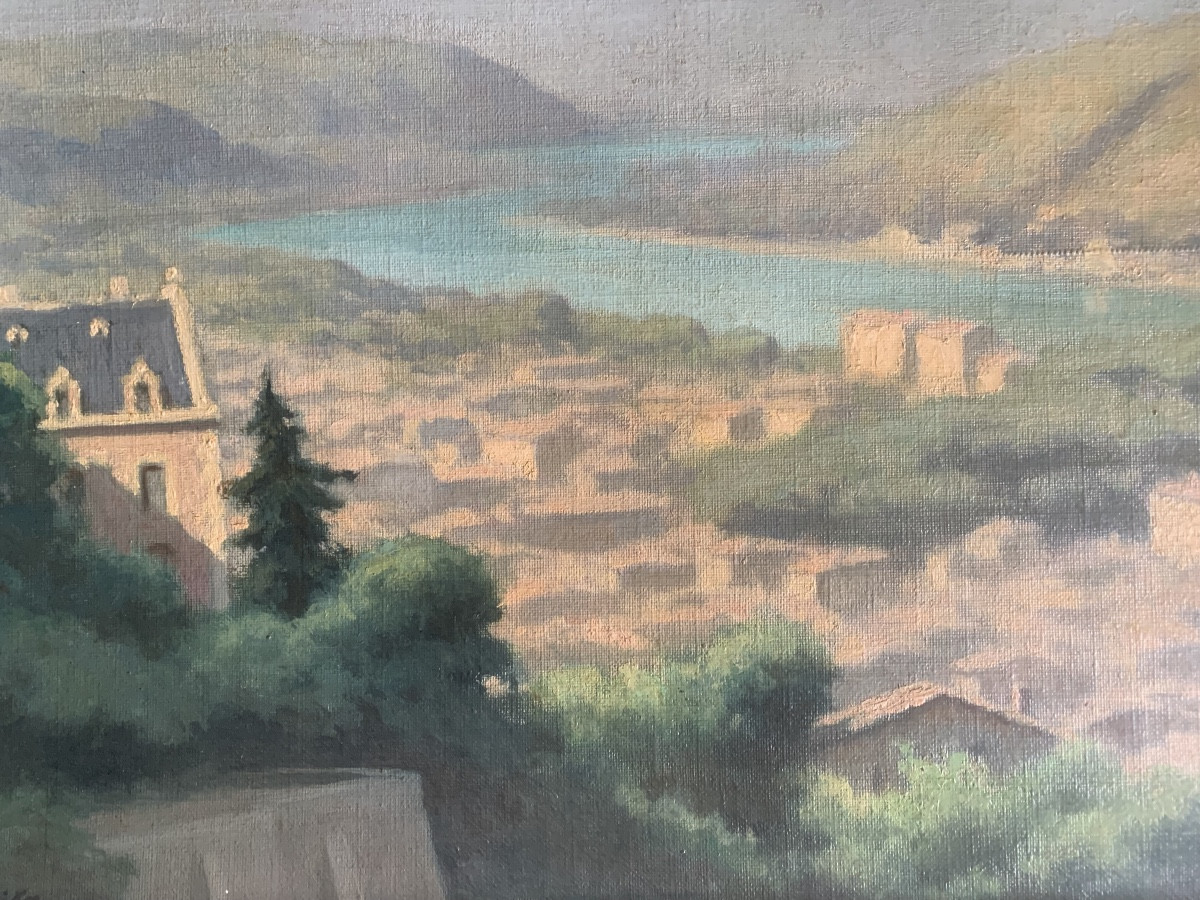 Hippolyte Lety View Of Vienna And The Rhône From The Heights-photo-1