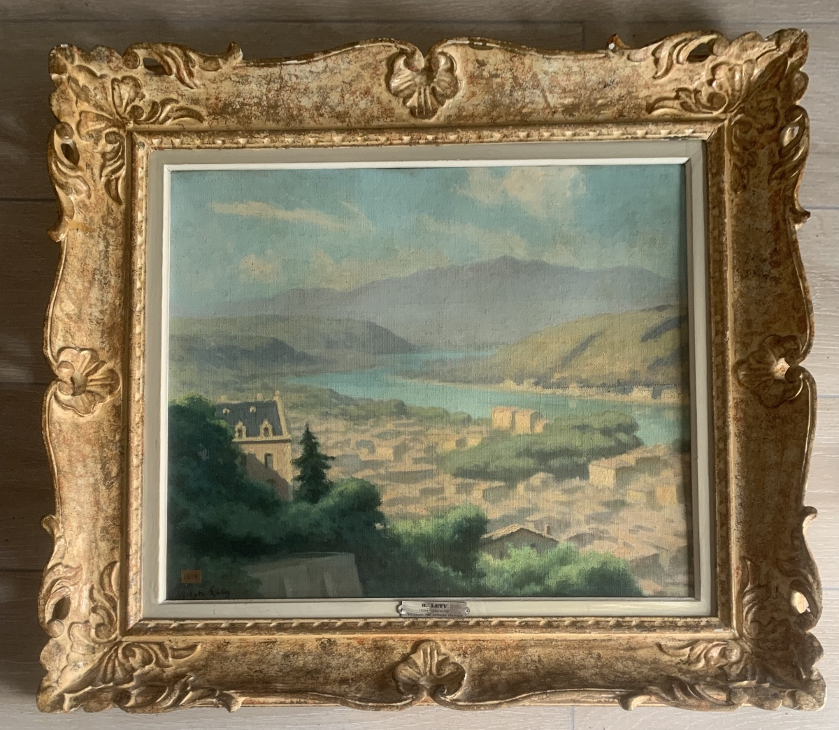 Hippolyte Lety View Of Vienna And The Rhône From The Heights