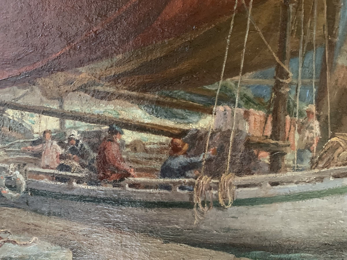 Retour de pêche à Pornic  par jean Torthe Bretagne historique-photo-2