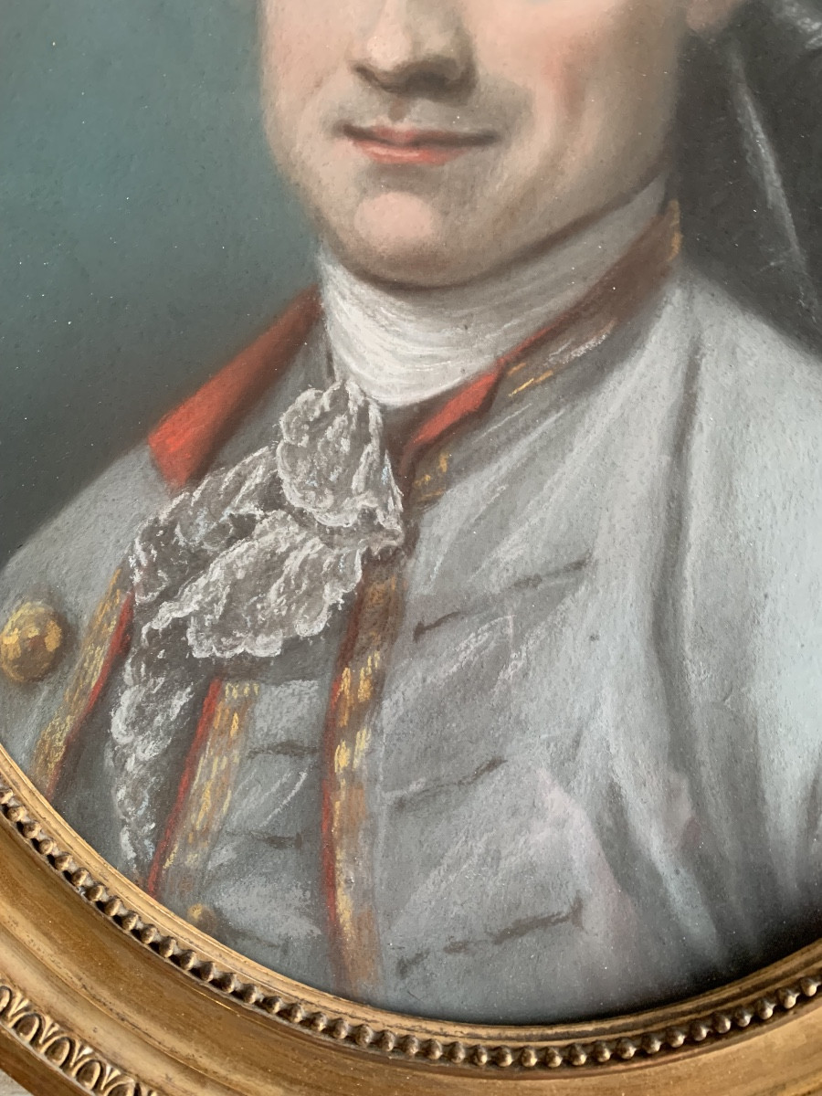 Portrait de gentilhomme  pastel XIX siècle -photo-3