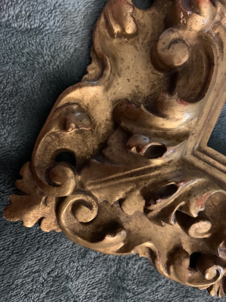 Baroque Frame In Carved And Gilded Wood -photo-2