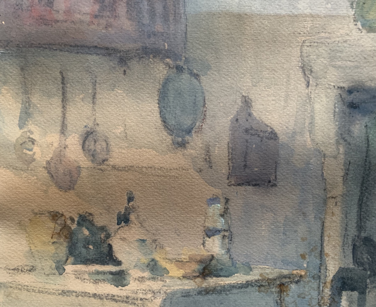 Louis Agricol Montagné, Painter Of Avignon, "kitchen Corner"-photo-4