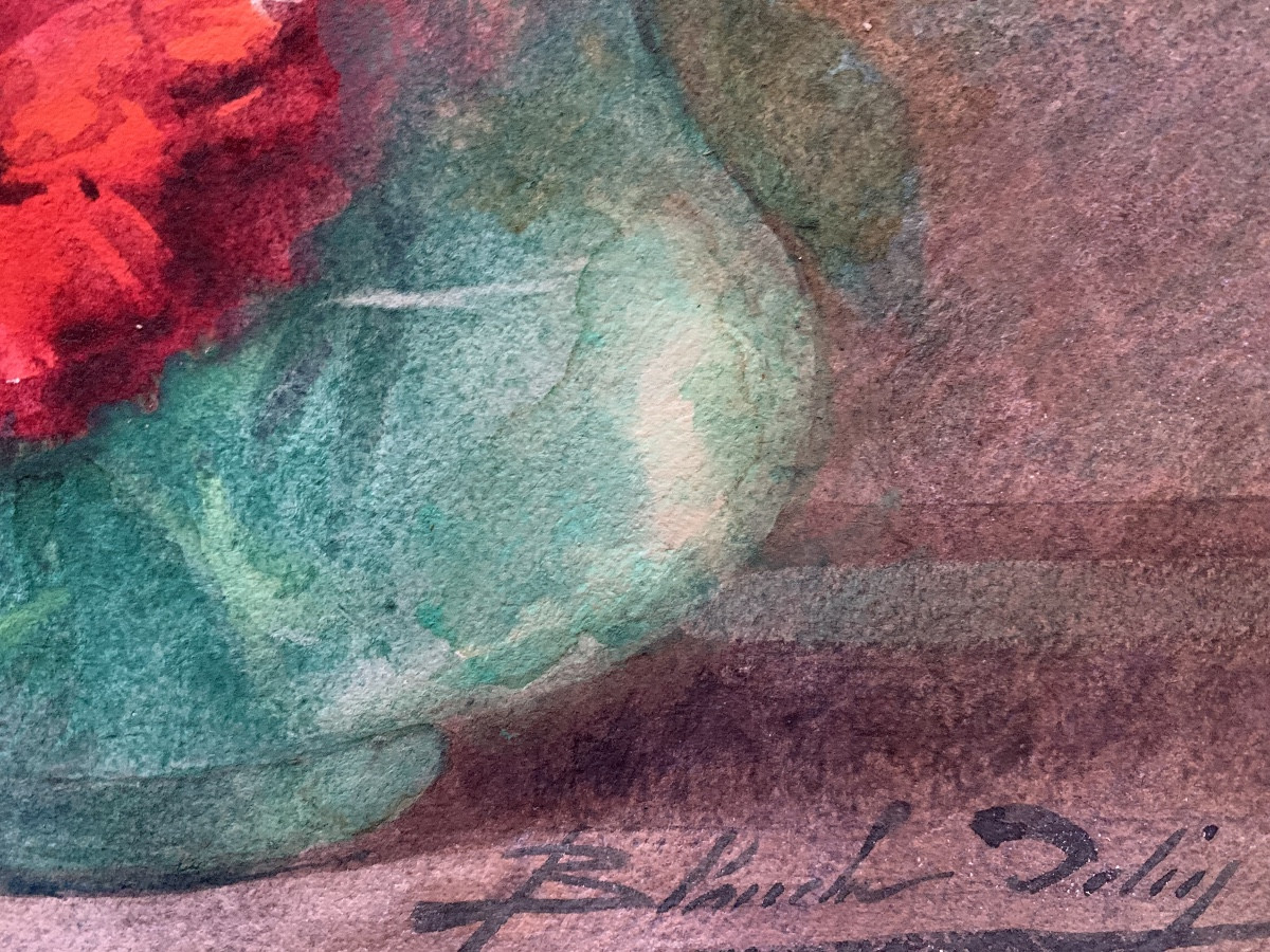 Blanche Odin bouquet de Zinnias -photo-2