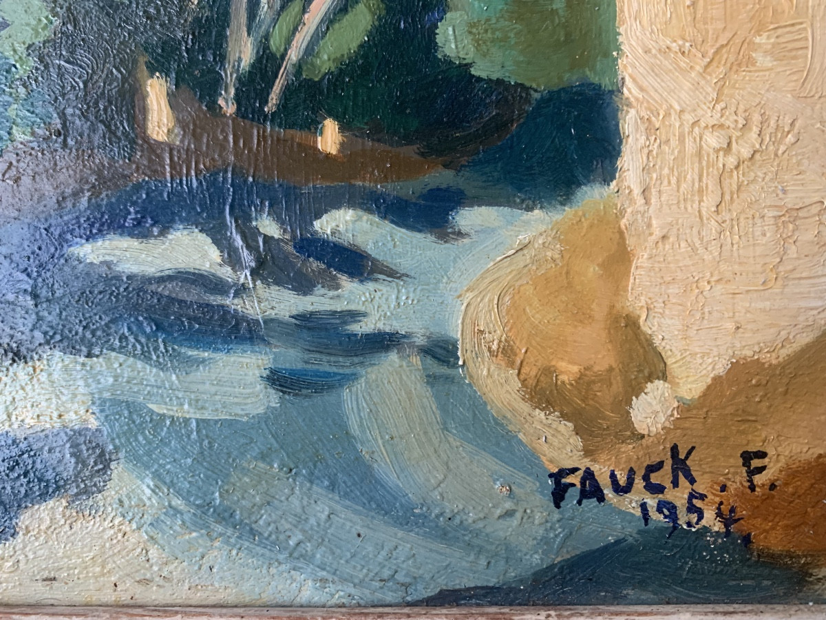 François Fauck Painter From Lille Landscape Of North Africa-photo-2