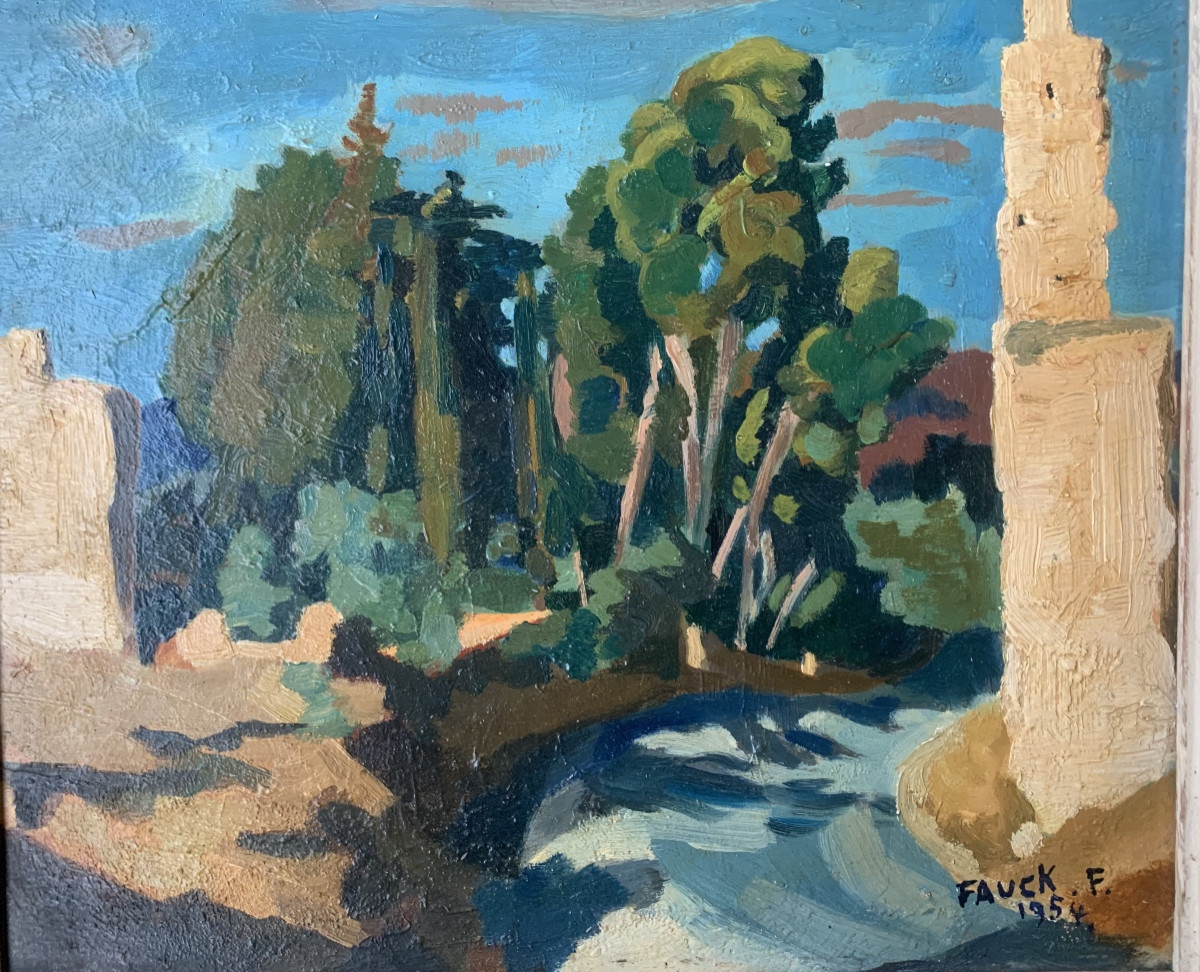 François Fauck Painter From Lille Landscape Of North Africa-photo-2
