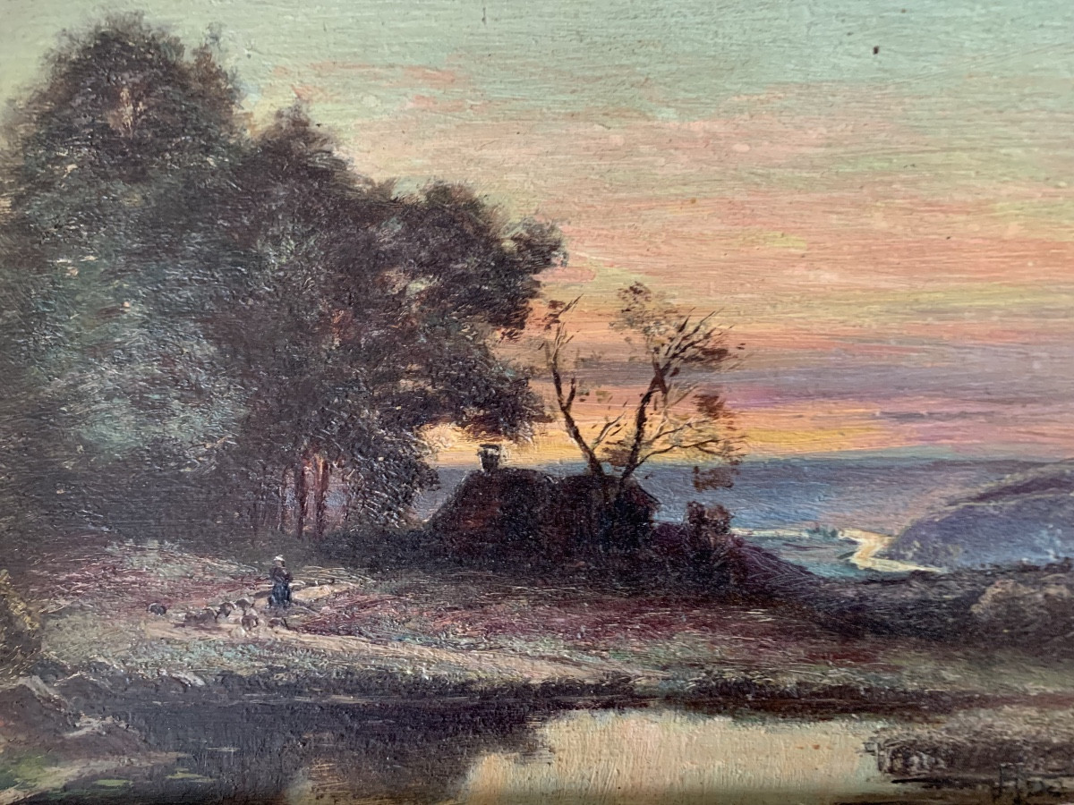 Landscape By Hippolyte De Vos-photo-2