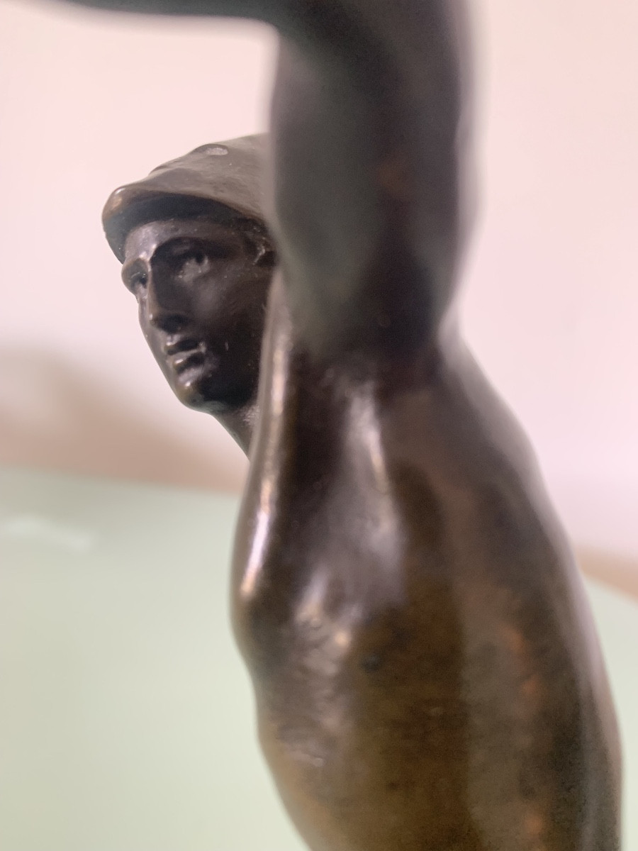 Bronze Helmeted Greek Warrior From Antiquity-photo-2