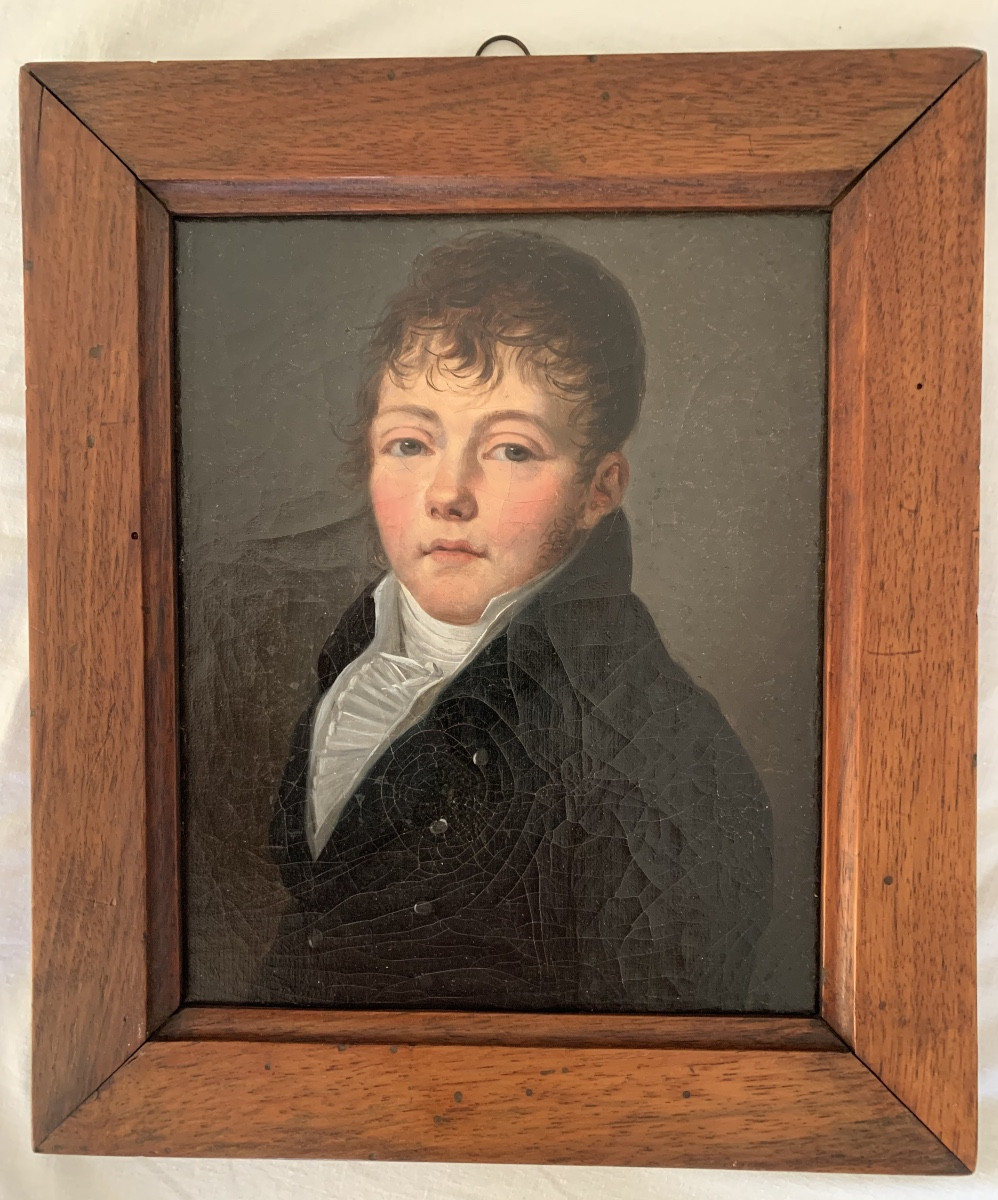 Empire Period Portrait Of An Elegant Young Man, Entourage Of Louis Léopold Boilly