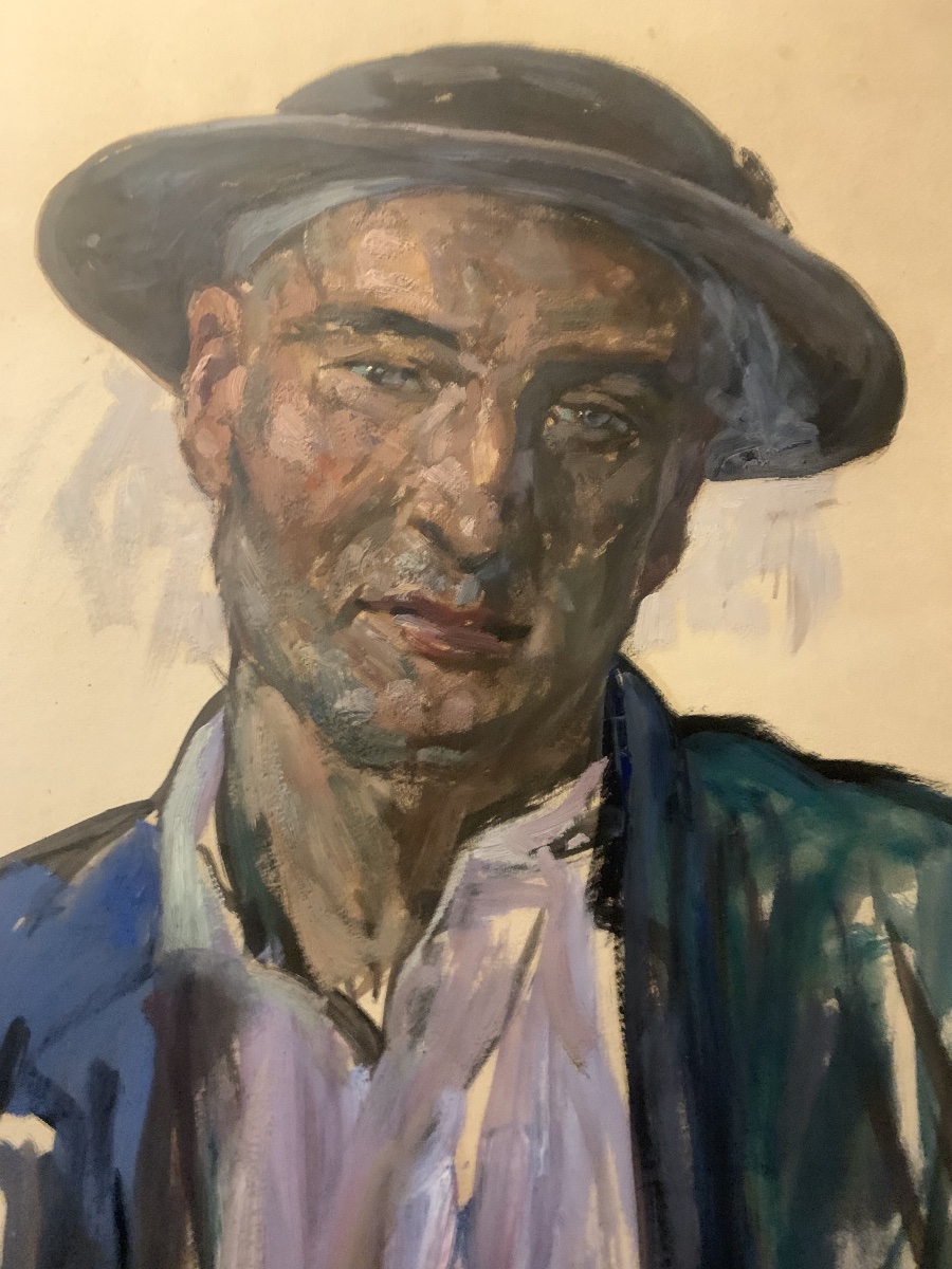 Lucien Hector Jonas portrait de mineur  peintre de Valenciennes -photo-4