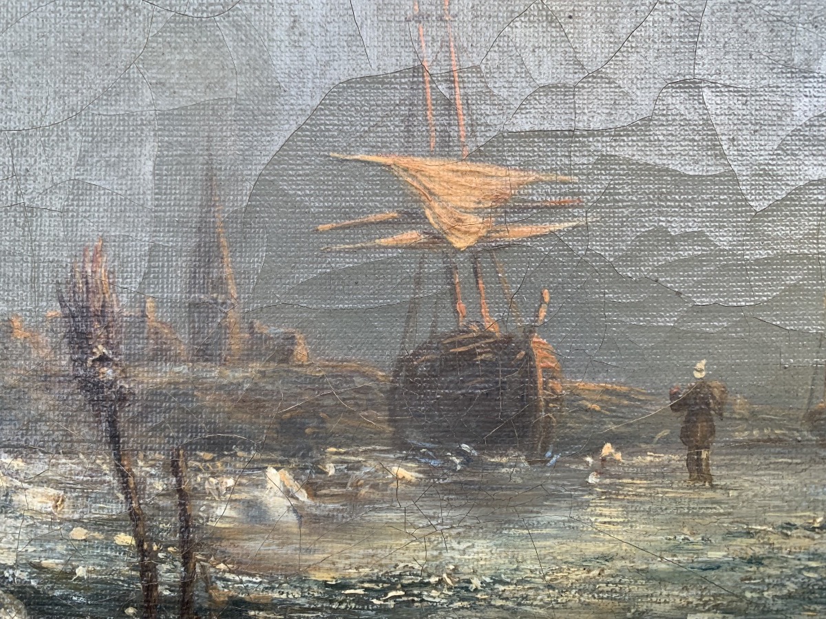 19th-century Northern School: The Sea Of Ice-photo-4