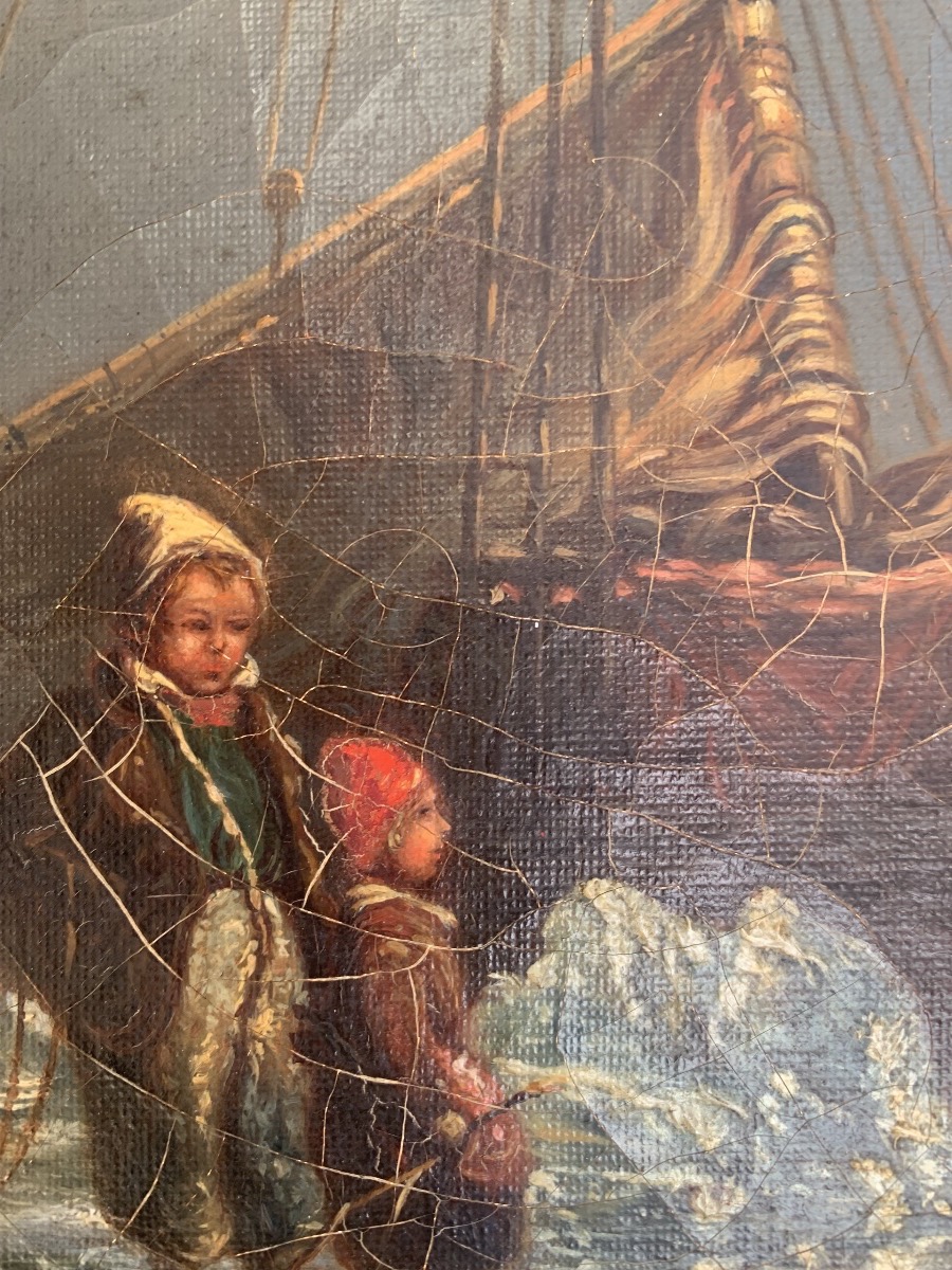 19th-century Northern School: The Sea Of Ice-photo-3
