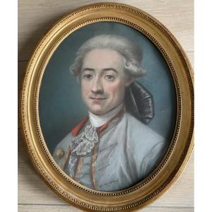 Portrait Of A Gentleman, Pastel, 19th Century 
