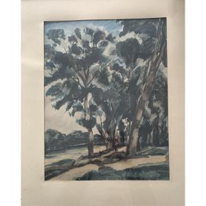 Paysage de André Albert Marie DUNOYER DE SEGONZAC 