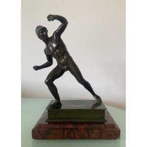 Bronze Helmeted Greek Warrior From Antiquity