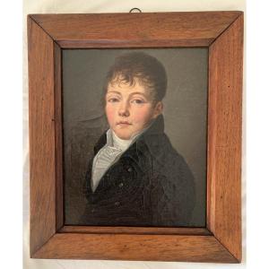 Empire Period Portrait Of An Elegant Young Man, Entourage Of Louis Léopold Boilly