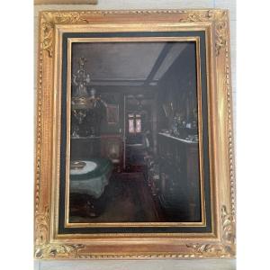 Scène d’intérieur par Émile Levy