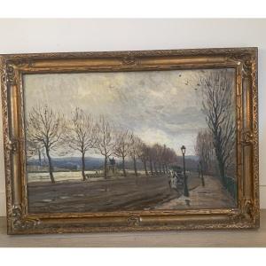 Raymond Renefer, &amp;amp;amp;amp;amp;amp;amp;quot;bords De Seine&amp;amp;amp;amp;amp;amp;amp;quot; In Andrésy, Large Format 