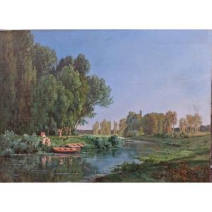 École de Barbizon Alexandre René VÉRON grand format