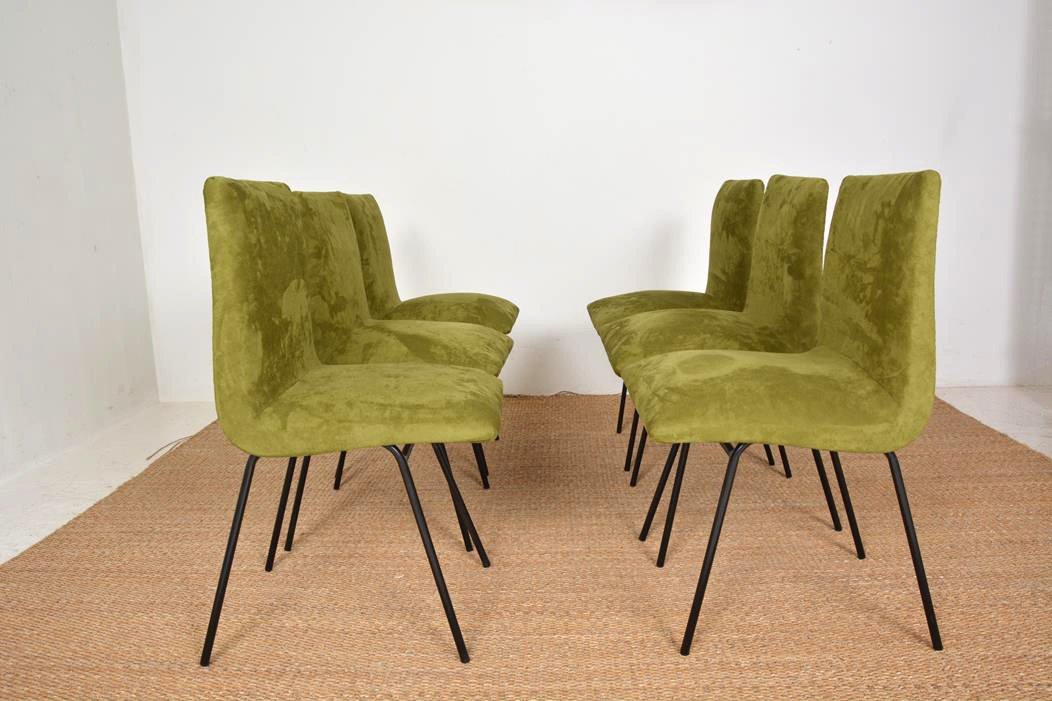 Suite Of 6 Paulin Chairs Model Cm 145 Edited By Meubles Tv In 1954-photo-3