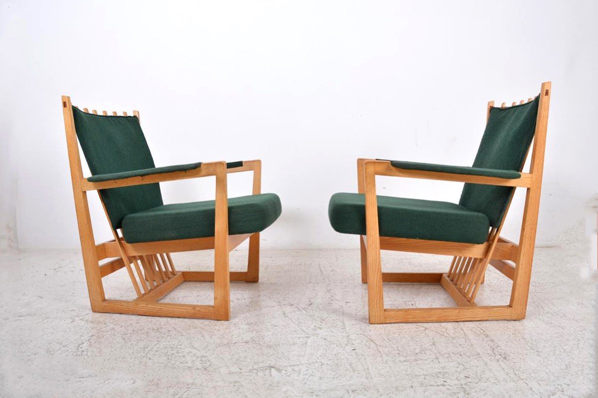 Paire de fauteuils et table d’appoint conçus par Albert Haberer dans les années 1950, Allemagne-photo-3