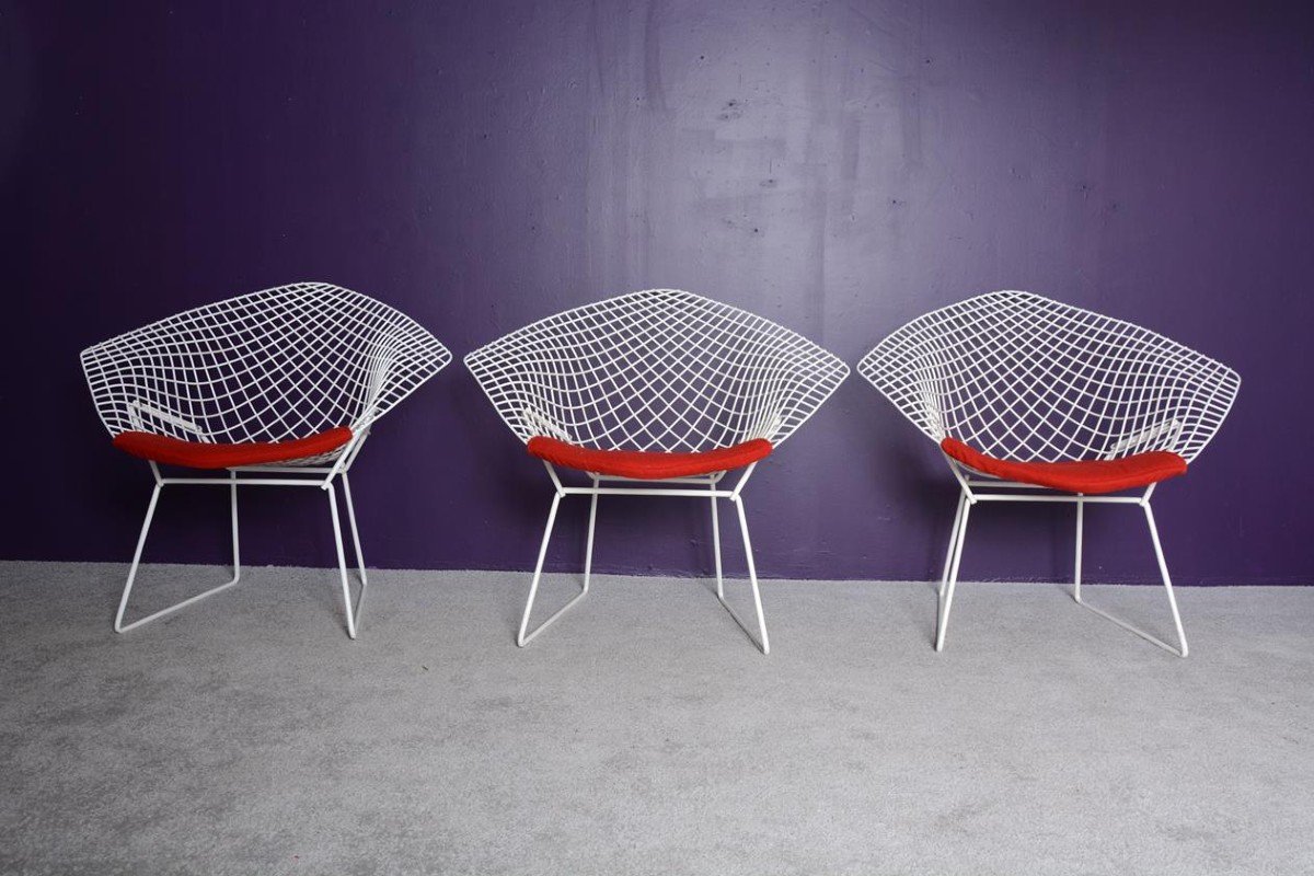 Fauteuil diamant par Harry Bertoia pour Knoll international 1970’s-photo-4
