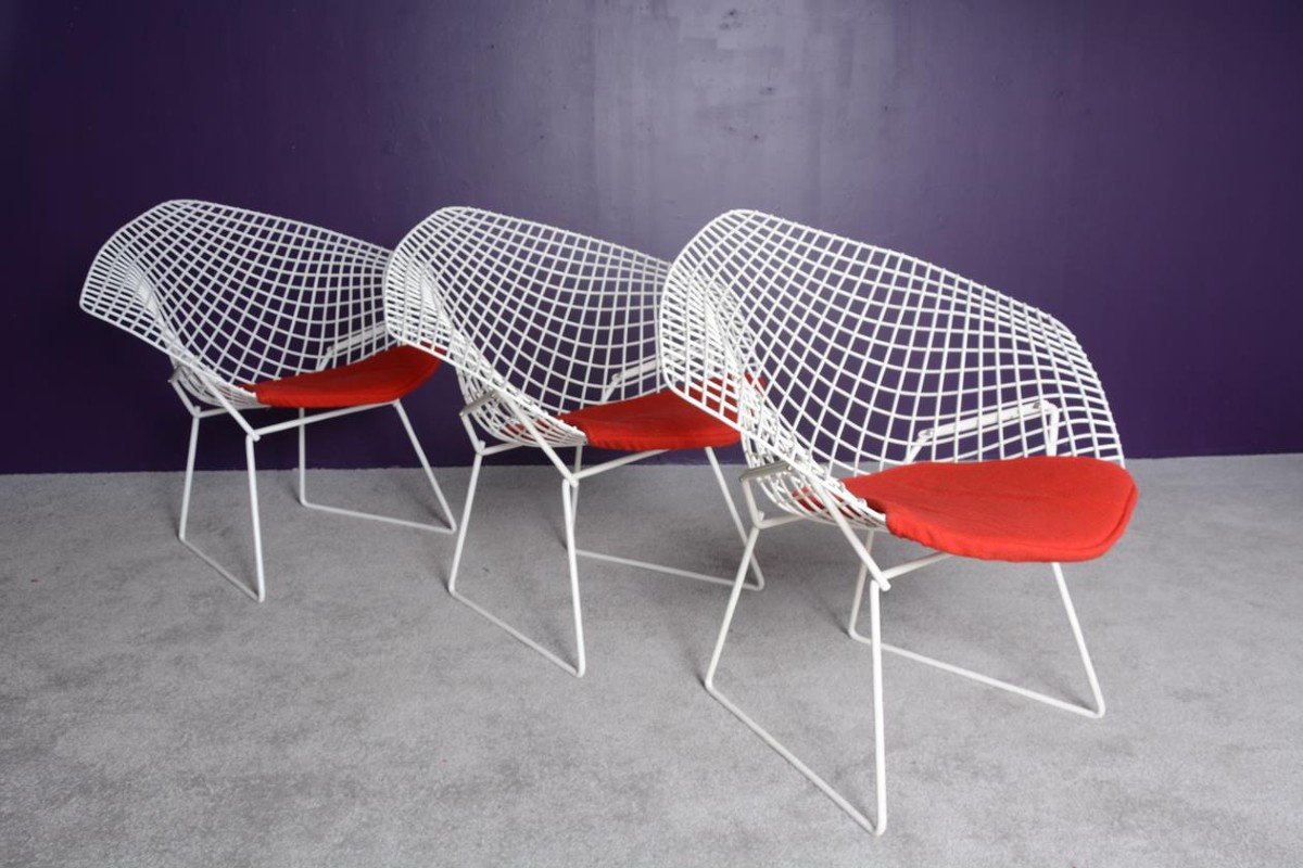 Fauteuil diamant par Harry Bertoia pour Knoll international 1970’s-photo-6