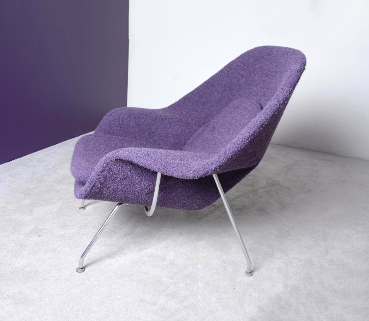 “womb Chair” Armchair And Its Ottoman Designed By Eero Saarinen Produced By Knoll -photo-2