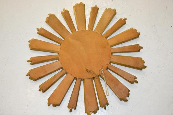 Witch's Eye Mirror Made Of Wood From The 50s-photo-2