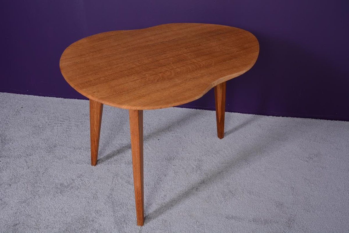 Table basse tripode, en chêne massif édition Steiner-photo-5