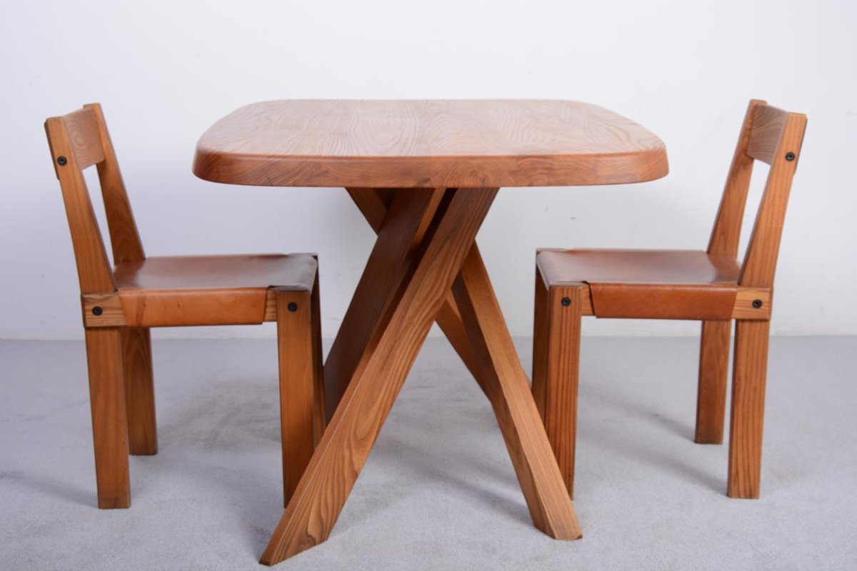 Bureau/Table « ABAN » T35A de Pierre Chapo.-photo-3