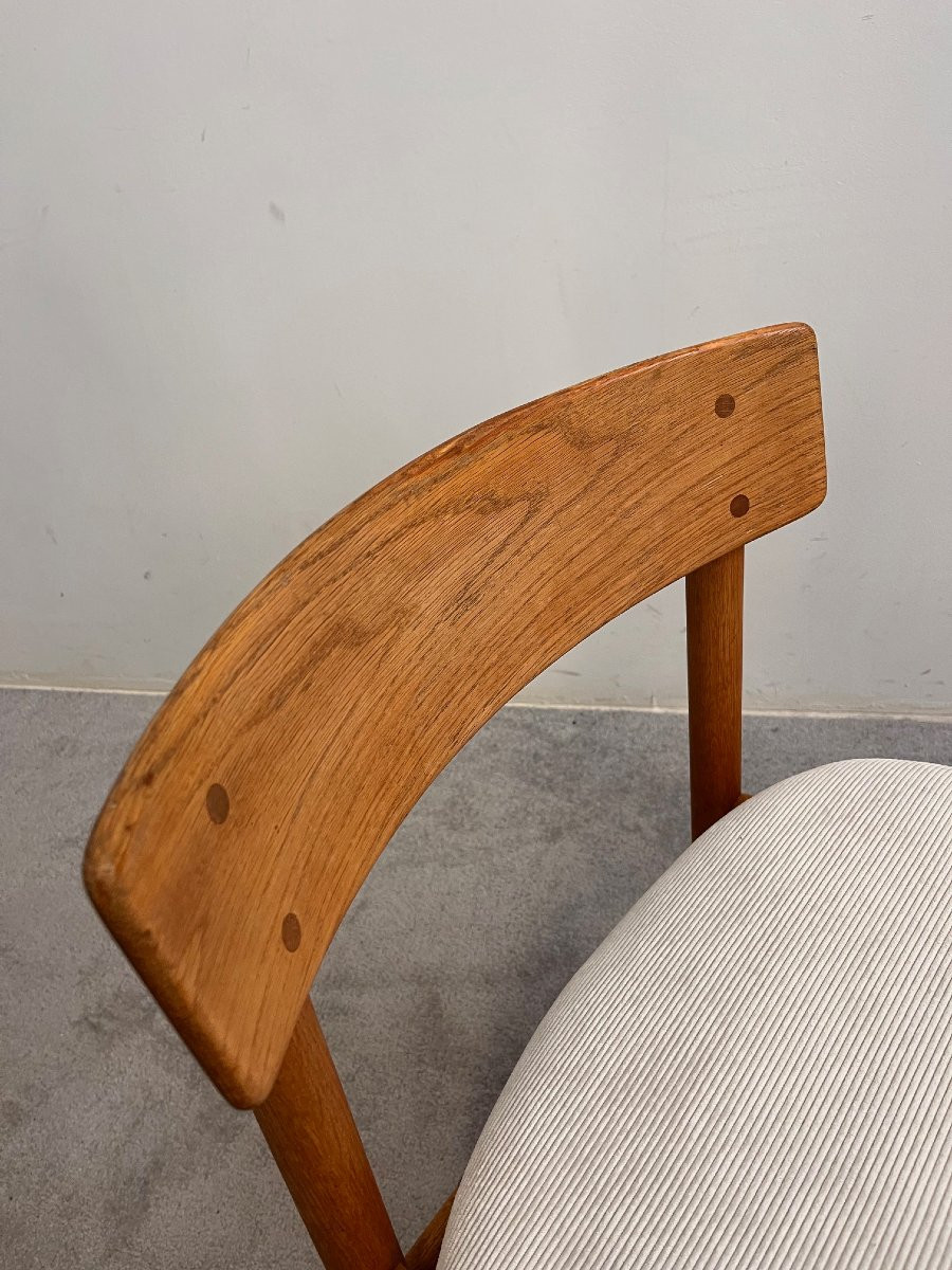 4 Danish Chairs By Borge Mogensen For Søborg Møbelfabrik Design 1960s.-photo-5