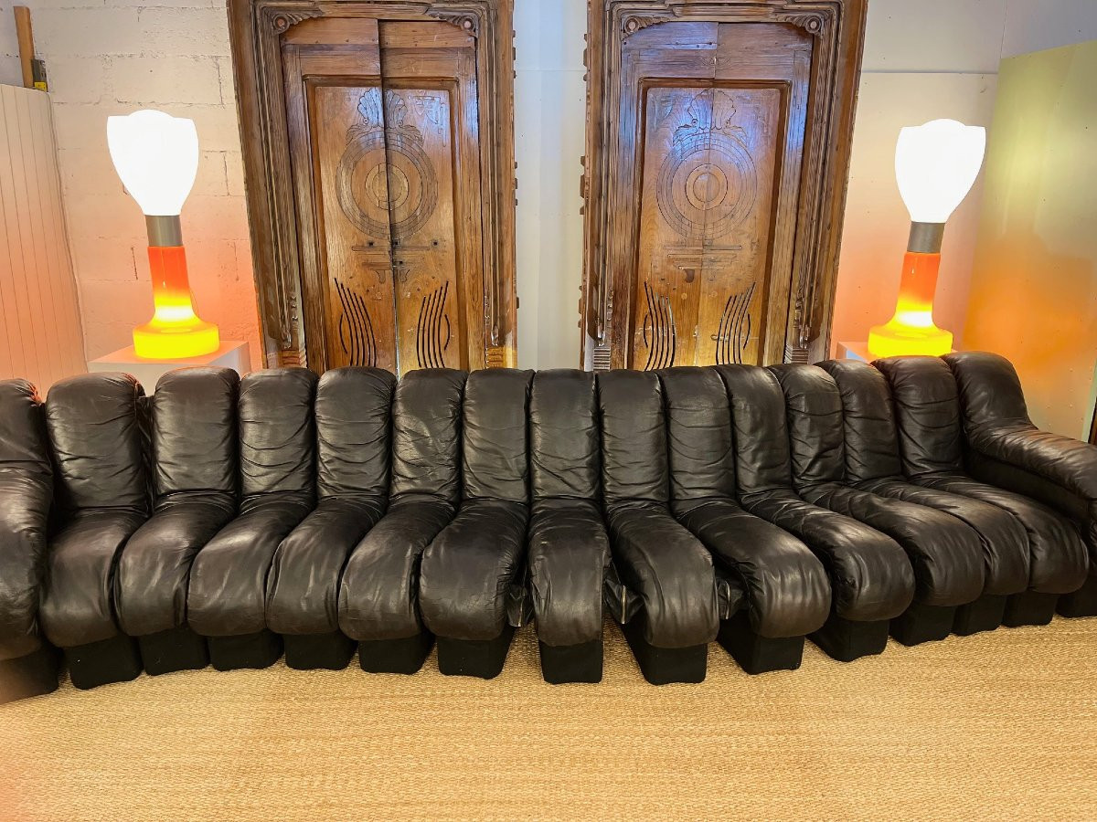 Canapé modulable DS-600 De Sede années 70-photo-4