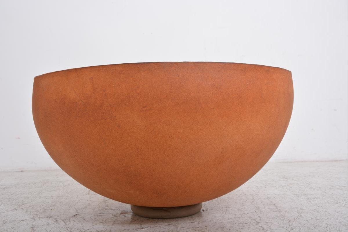 Table basse vintage en céramique et verre par Pierre et Fabienne Bouillon, 1999-photo-1