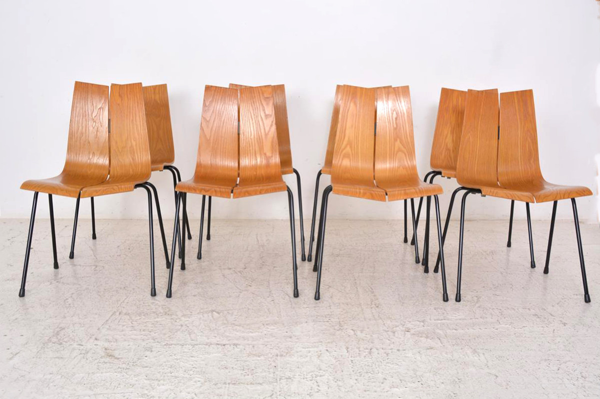 Ga Chairs By Hans Bellmann For Horgen-glarus, Switzerland, 1960s