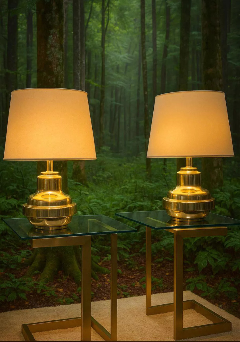 Pair Of Vintage Italian Lamps