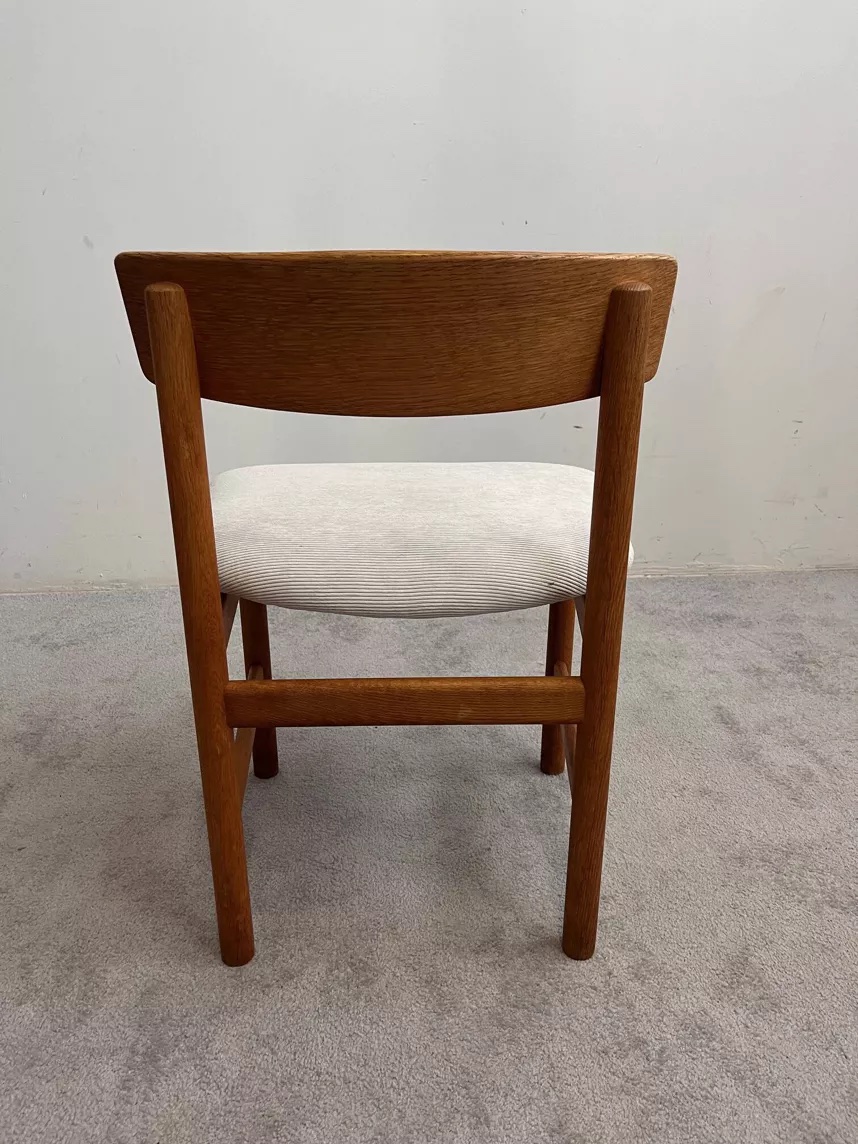 Series Of 4 Danish Chairs By Borge Mogensen For Søborg Møbelfabr-photo-4