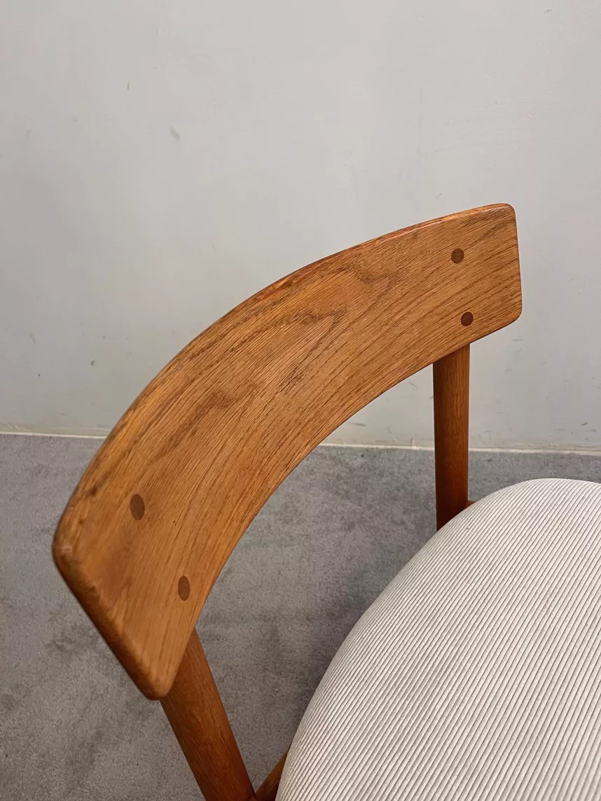 Series Of 4 Danish Chairs By Borge Mogensen For Søborg Møbelfabr-photo-2