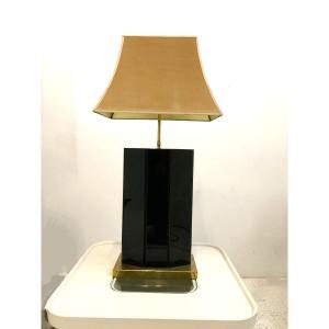 Lampe Pied Marbre Datant Des Années 70