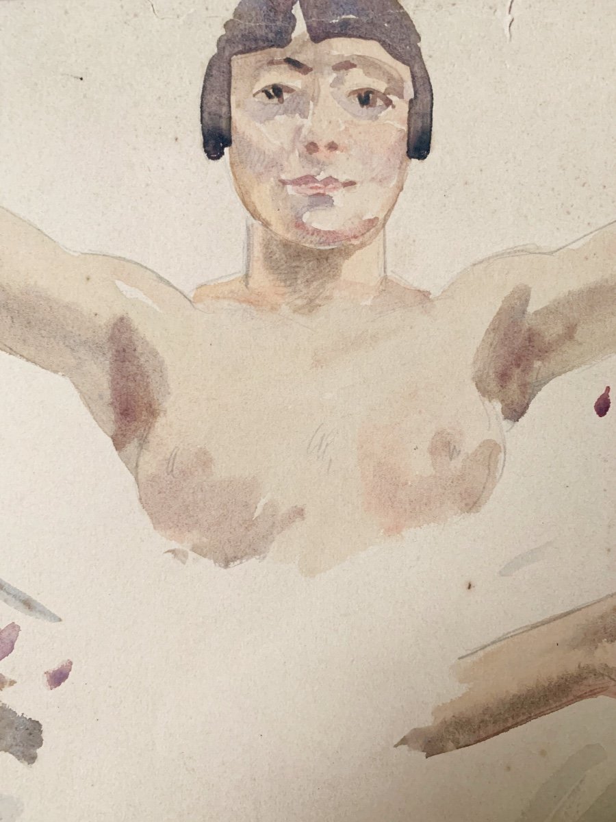 Raphaël Delorme (1885-1962), Study Of A Bust Of A Female Nude; Study Of Hands-photo-2