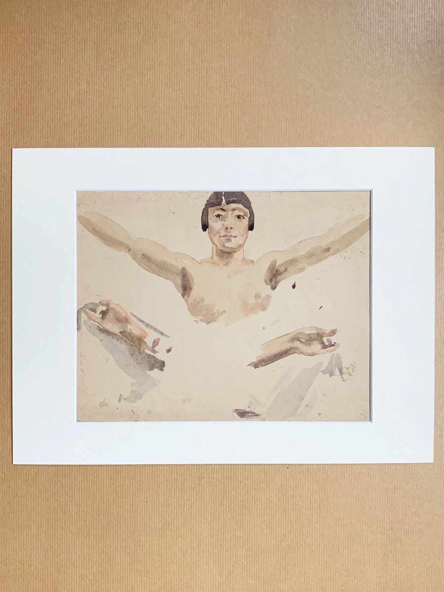 Raphaël Delorme (1885-1962), Study Of A Bust Of A Female Nude; Study Of Hands