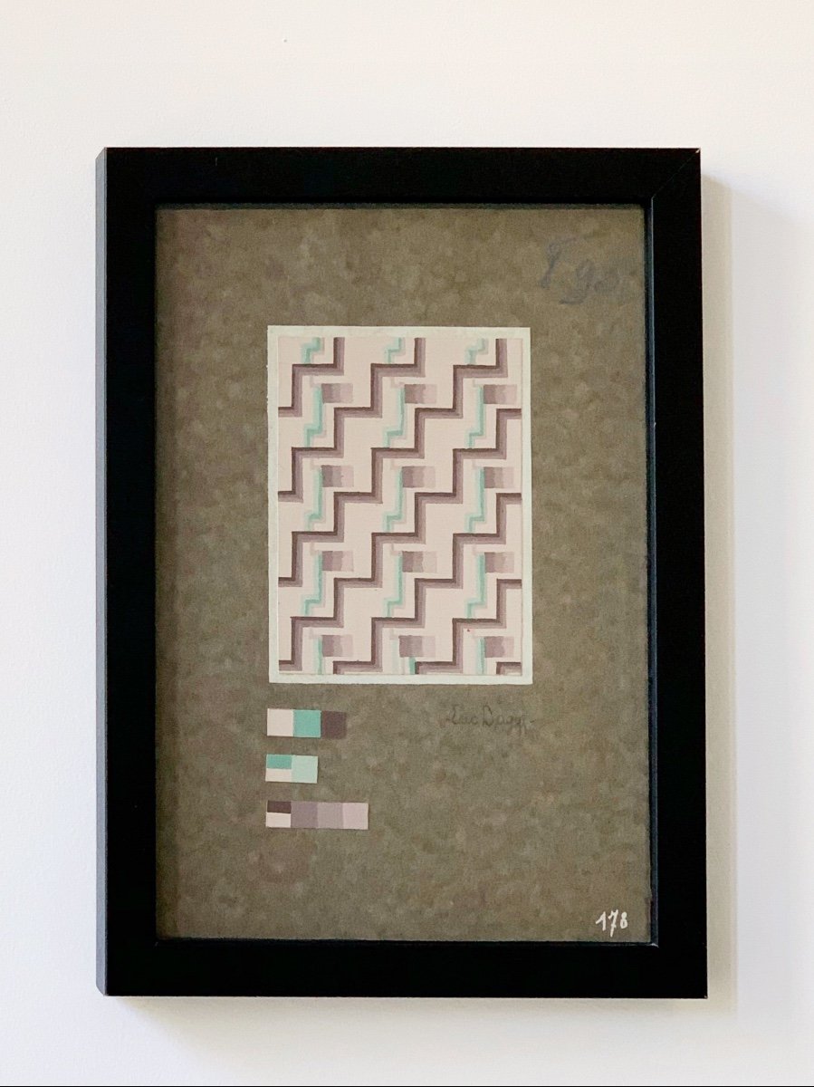 Eric Bagge (1890-1978), Brown And Green - Pattern Project, Circa 1928