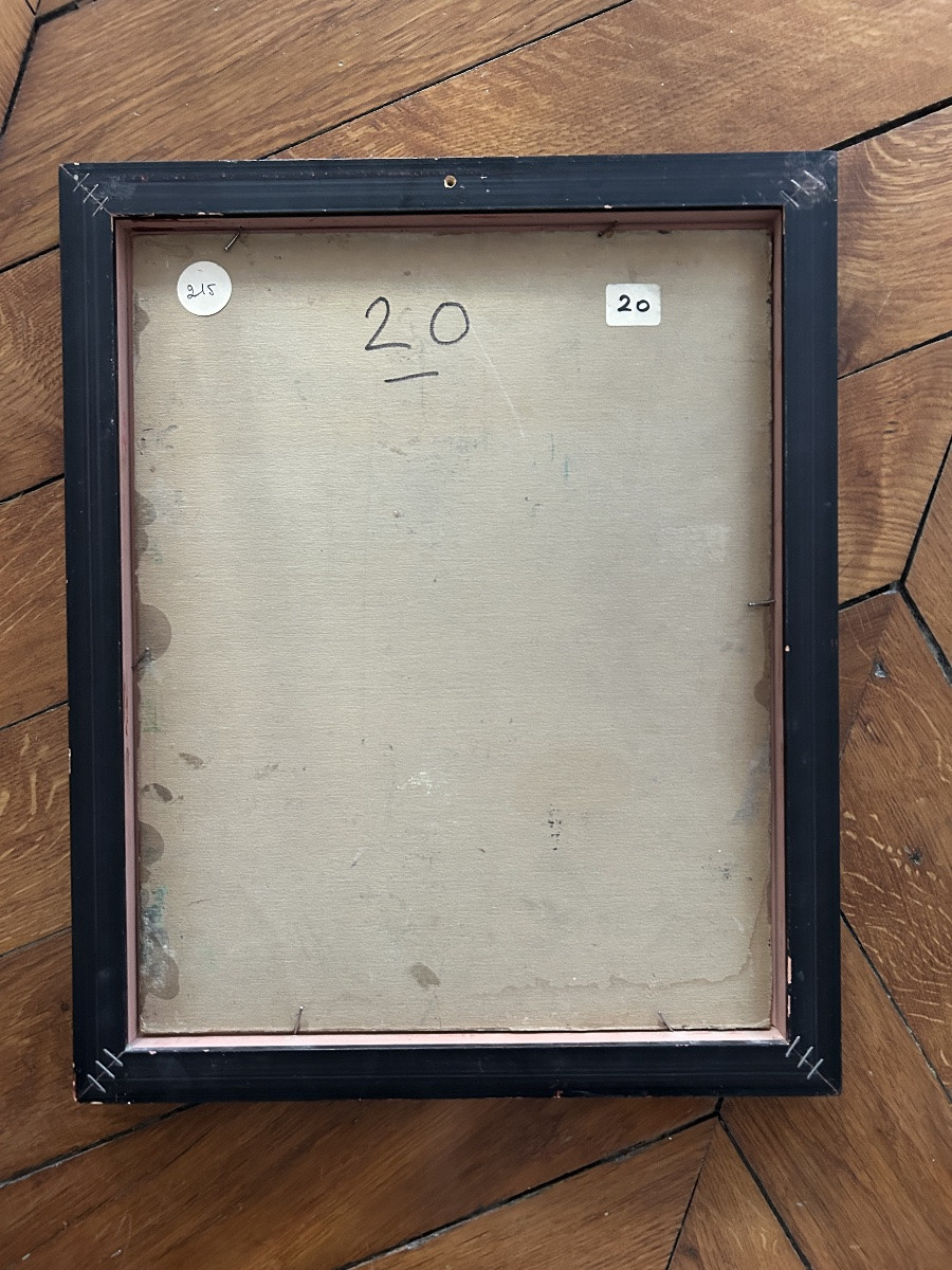 Mercédès LEGRAND (1893-1945), Portrait de jeune femme, circa 1935, huile sur panneau-photo-1