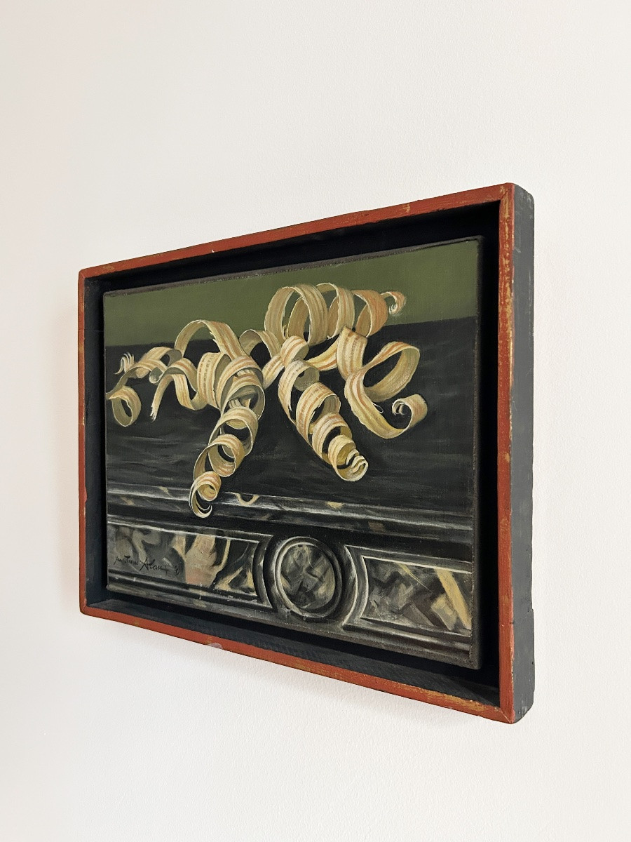 Jean-pierre Alaux (1925-2020) The Chips, Oil On Canvas-photo-2