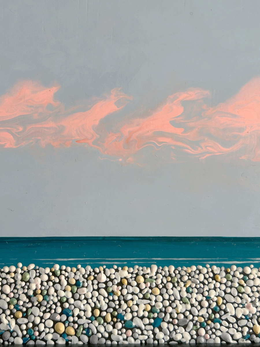 Hubert Aicardi (1922-1991), Les Pebbles, Circa 1960, Oil On Panel-photo-1